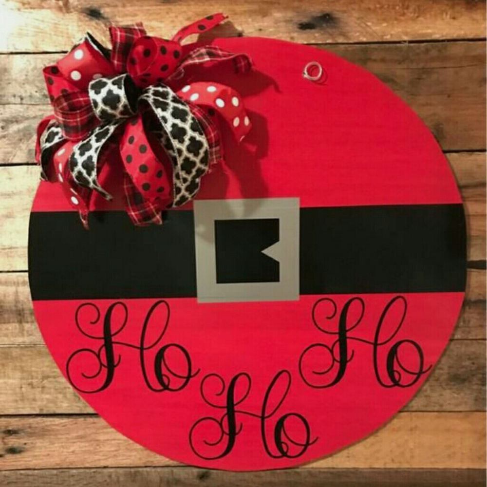 Christmas Door Wood Sign